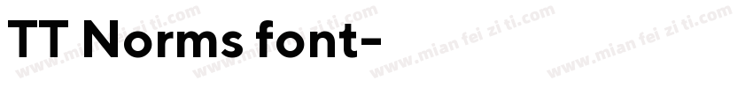 TT Norms font字体转换